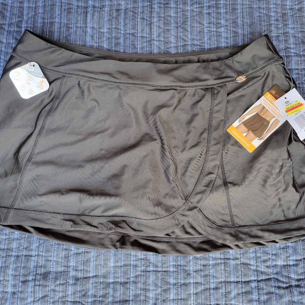 Bnwt Zeroxposur sun smart overlap Skirtini size XXL (16)